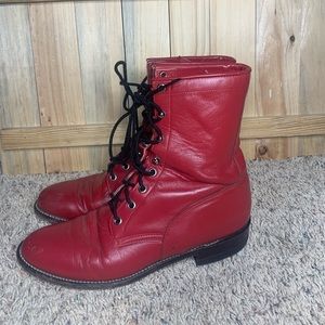 Justin lace up boots